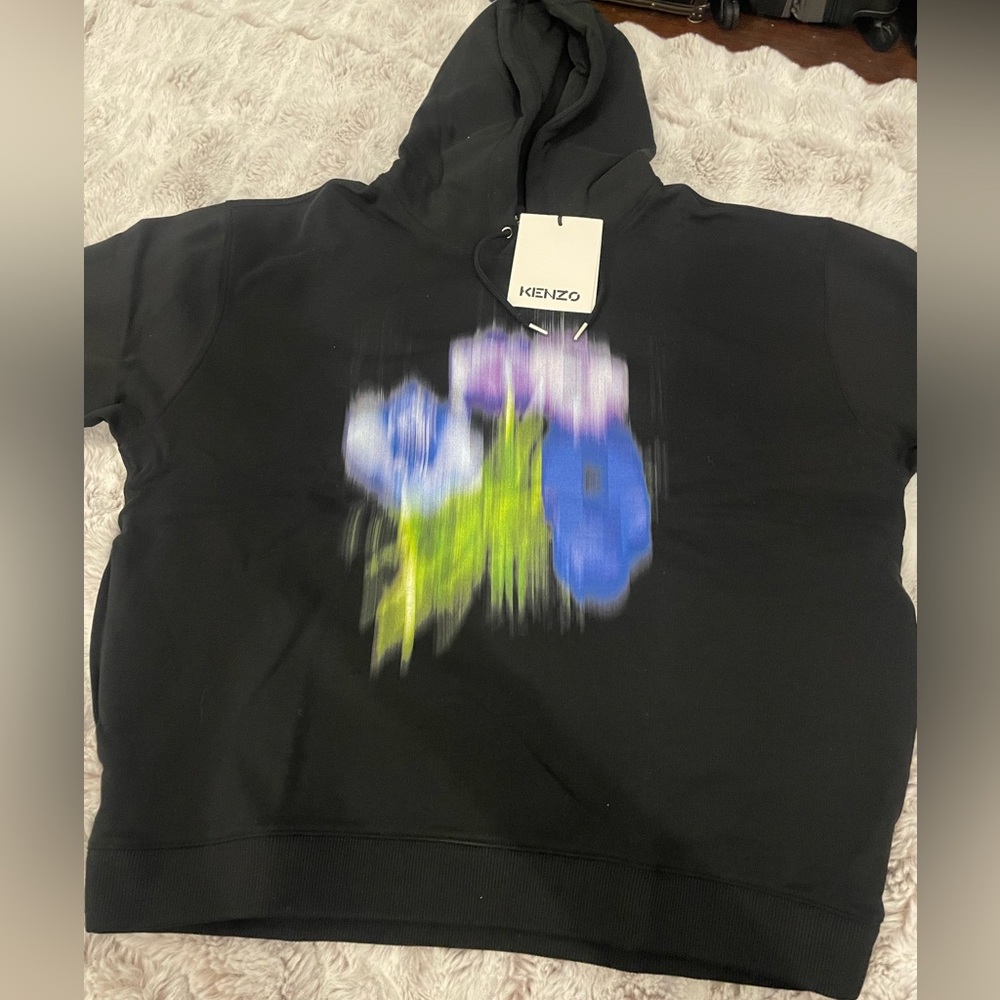 kenzo Rare Seasonal Graphic Hoodie Sz M NWT - Picture 4 of 10
